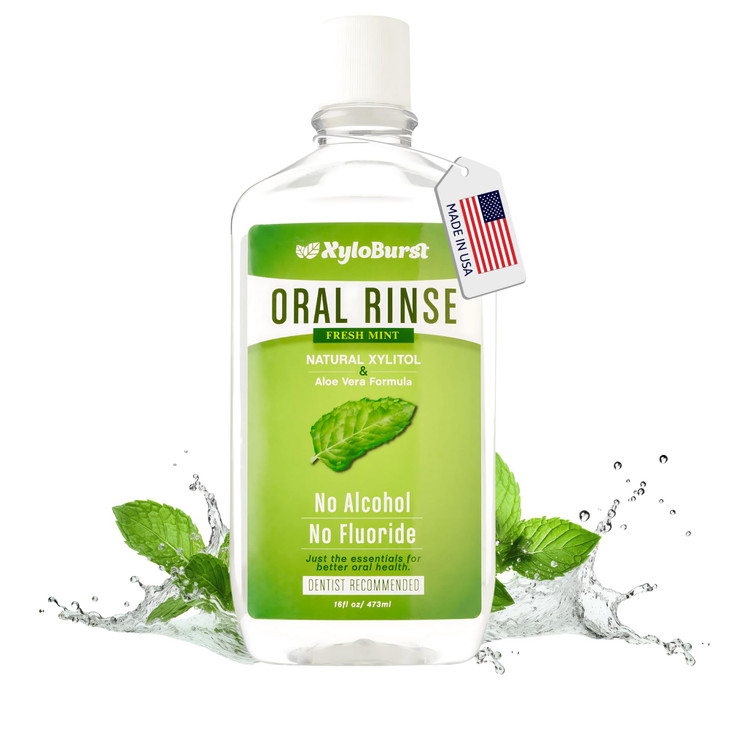 Xyloburst Oral Rinse Mouthwash - Natural Xylitol Mouthwash | Fluoride Free Mouth Wash | Alcohol Free Mouth Wash |
