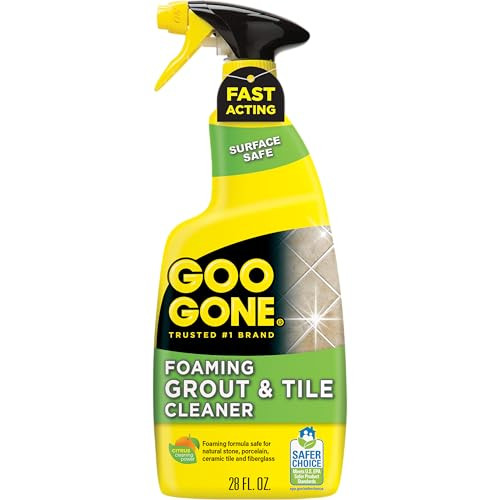 Goo Gone Grout & Tile Cleaner - 28 Ounce - Removes Tough Stains Dirt Caused By Mold Mildew Soap Scum and Hard Water