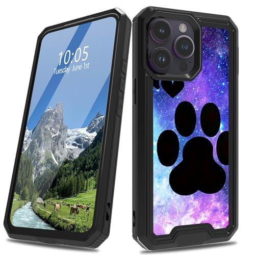 DIGTIALL for iPhone 16 Pro Max 6.3" Case for Men Women Dual Layer Heavy Duty Shockproof Rugged Protective Phone Case for iPhone 16 Pro Max 6.3",Dog P