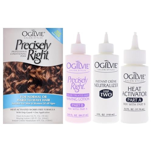 Ogilvie Salon Styles Precisely Right Professional Conditioning Home Perm Kit for Men & Women - For Normal or