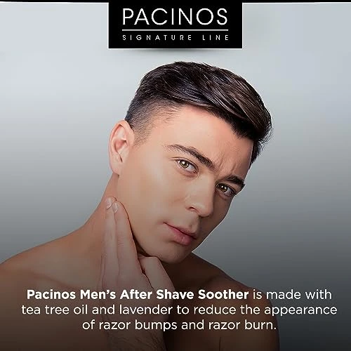 Pacinos After Shave Soother for Men - Moisturizes the Skin and Helps to Prevent Razor Bumps and Ingrown Hairs - With