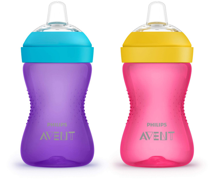 Philips Avent My Grippy Spout Sippy Cup, Soft Spout, 10 oz, BPA-Free