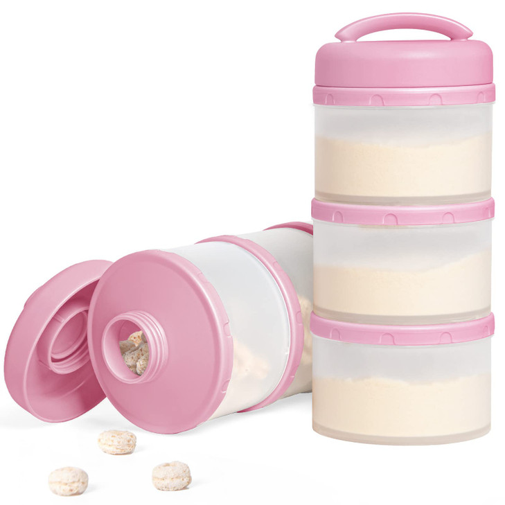 Termichy Stackable Formula Dispenser Portable: Milk Powder Container to go