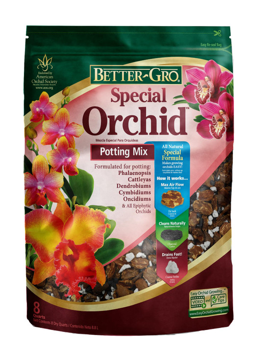 Better-Gro Special Orchid Mix - Orchid Bark Potting Mix - 8 Quarts