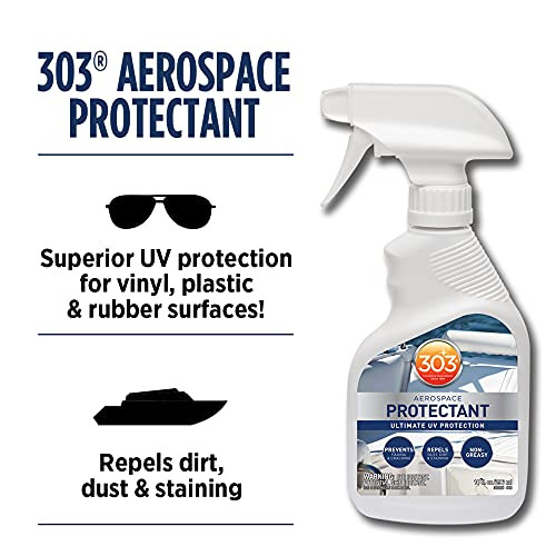 303 Products Marine Aerospace Protectant  UV Protection  Repels Dust, Dirt, & Staining  Smooth Matte Finish 