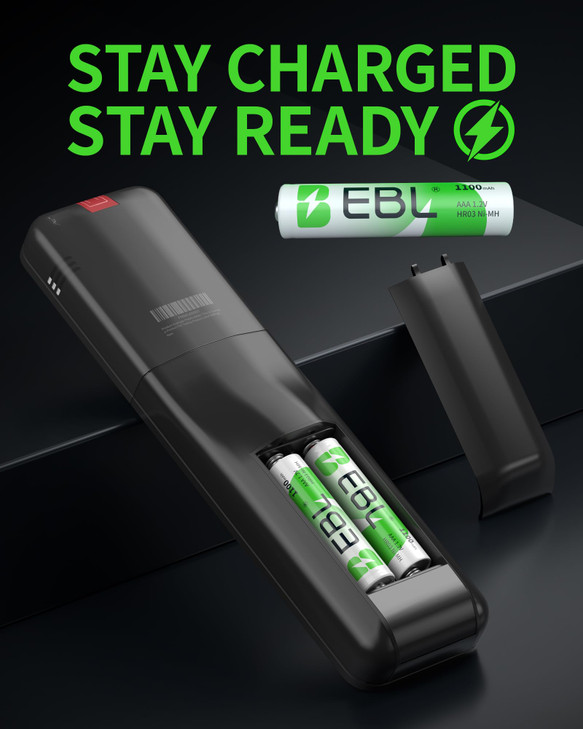 EBL Rechargeable AAA Batteries (16-Counts) Ready2Charge 1100mAh 1.2V Ni-MH Battery