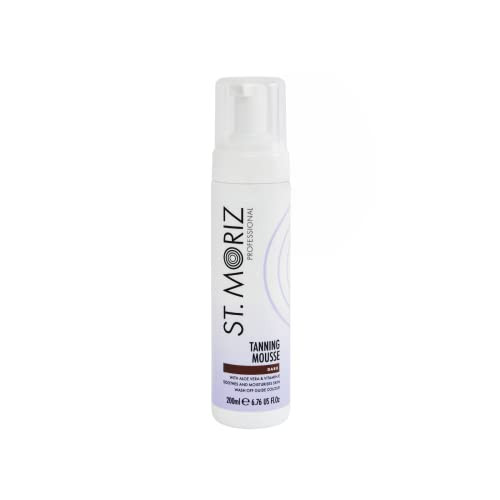 St Moriz Professional Dark Self Tanner Mousse - Sunless Instant Self Tanning Foam for a Deep, Natural Looking Fake Tan