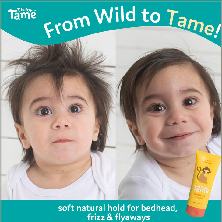 T is for Tame Kids' Hair Taming Cream for Frizz, Flyaways & Bedhead