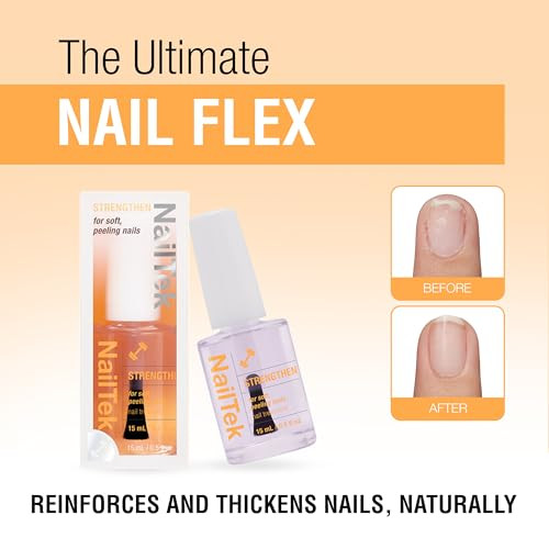 Nail Tek 2 Nail Strengthener Polish Repair Treatment for Weak Nails, 0.5 oz