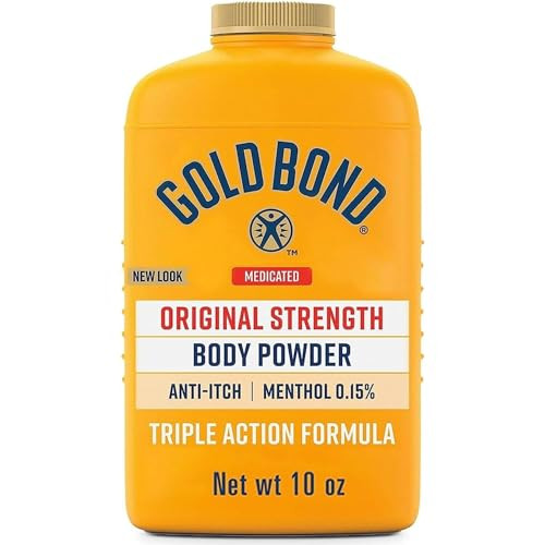 Gold Bond Medicated Powder Triple Action Relief 10 Ounce (Talc-Free)