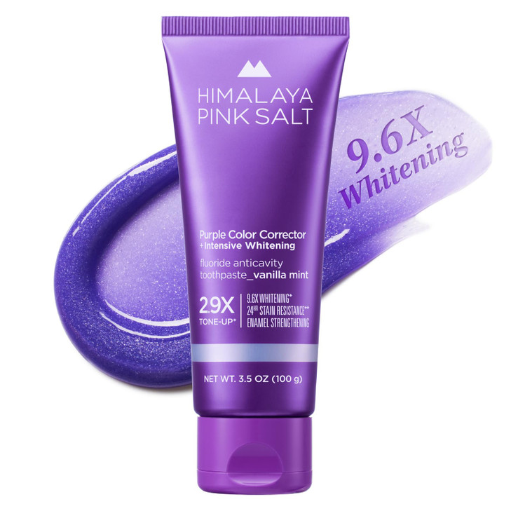 HIMALAYA PINKSALT Purple Whitening Toothpaste 3.5 oz