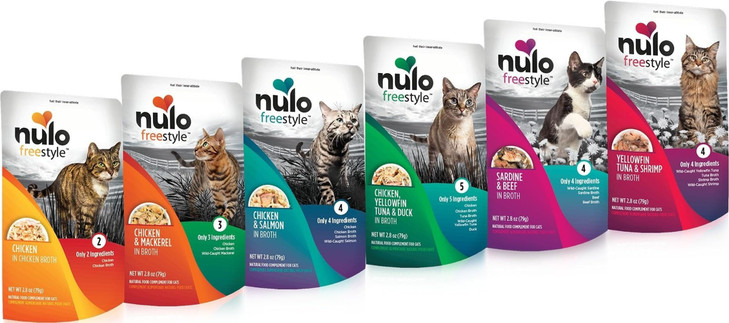 Nulo Freestyle Cat & Kitten Wet Cat Food Pouch, Premium All Natural Grain-Free Soft Cat Food Topper with Amino Acids
