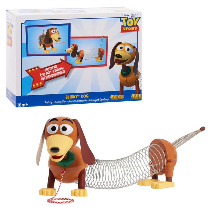 Retro 4.35-inch Slinky Dog Jr, the Original Classic Walking Spring Toy, Vintage, Fidget Toy, Kids Toys for Ages 18