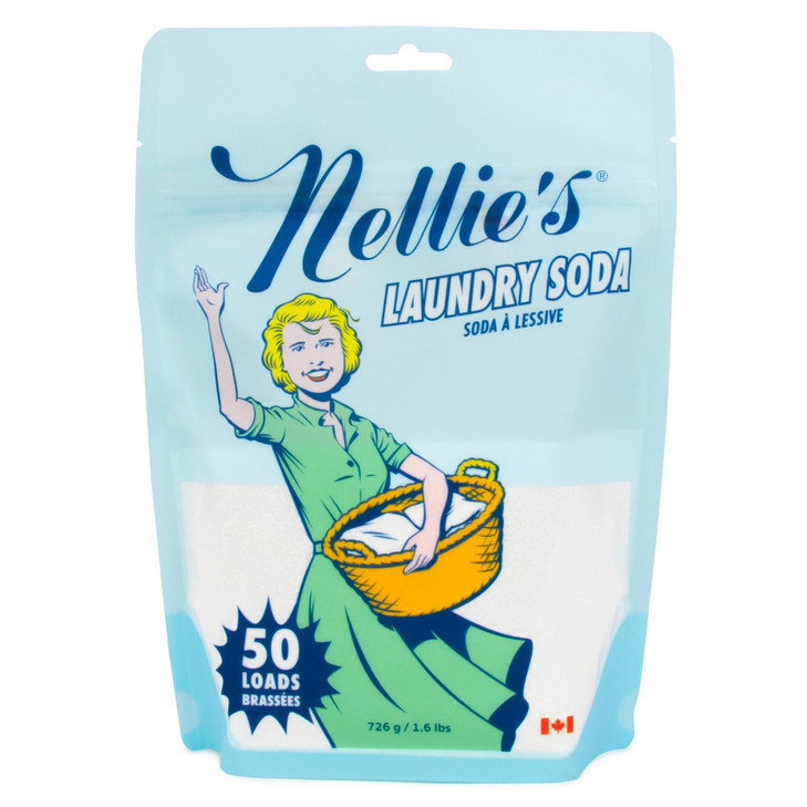 Nellie's Laundry Soda | Fragrance-Free Powder Laundry Detergent | 50 Loads