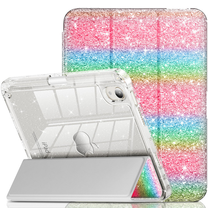 INFILAND for iPad mini 7 Case (A17 Pro), iPad mini 7th / 6th Generation Case 2024/2021 8.3 Inch, Glitter Cute
