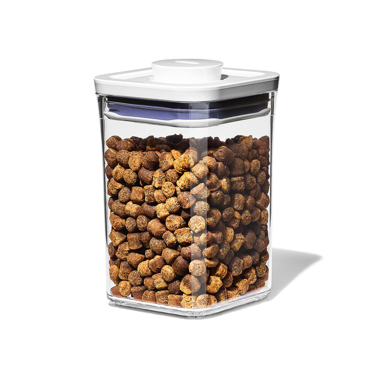 OXO Good Grips Pet POP  1.1 Qt/1 L | Ideal for up to 1lb of treats | Airtight Dog and Cat Food Storage Container |