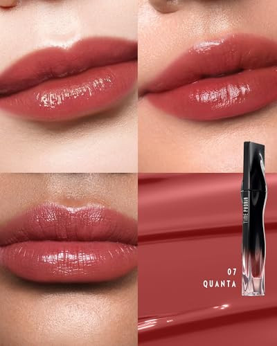TIMEPHORIA Stellar Dust Lip Stain 07 Quanta, Transfer-Proof & Smudge-Proof Lip Gloss, Orangish Red Tinted Glossy