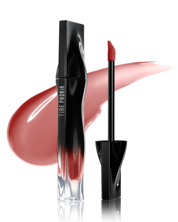 TIMEPHORIA Stellar Dust Lip Stain 10, Transfer-Proof & Smudge-Proof Lip Gloss, Nude Brown Tinted Glossy Finish,