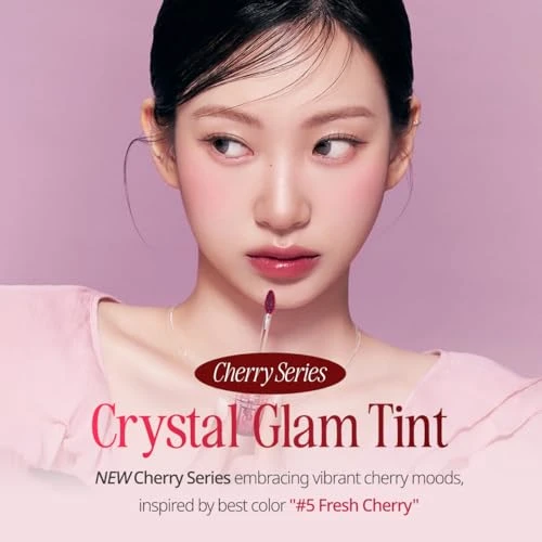 CLIO Crystal Glam Tint, Glossy Lip Tint with Glass-Like Shine, Lightweight Buildable Lip Stain, Long-Lasting Pigmented