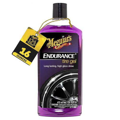 Meguiars Endurance Tire Gel - Tire Shine Gel, Premium Car Tire Shine For A Lasting Glossy Finish; Apply To Tires