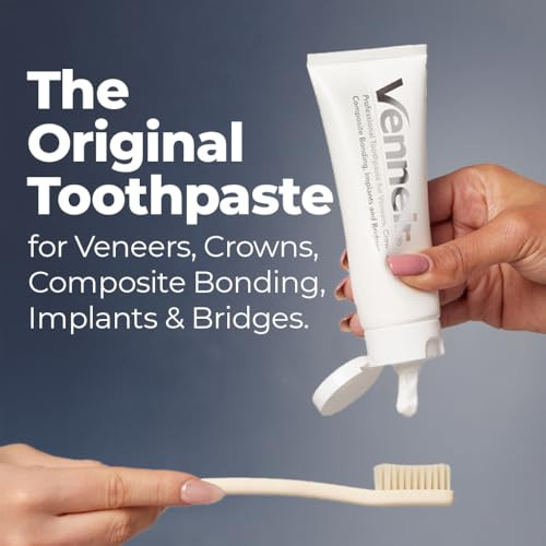 Venneir® Professional Toothpaste for Veneers, Implants, Bondings, Crowns & Sensitive Teeth  Stain Removing,