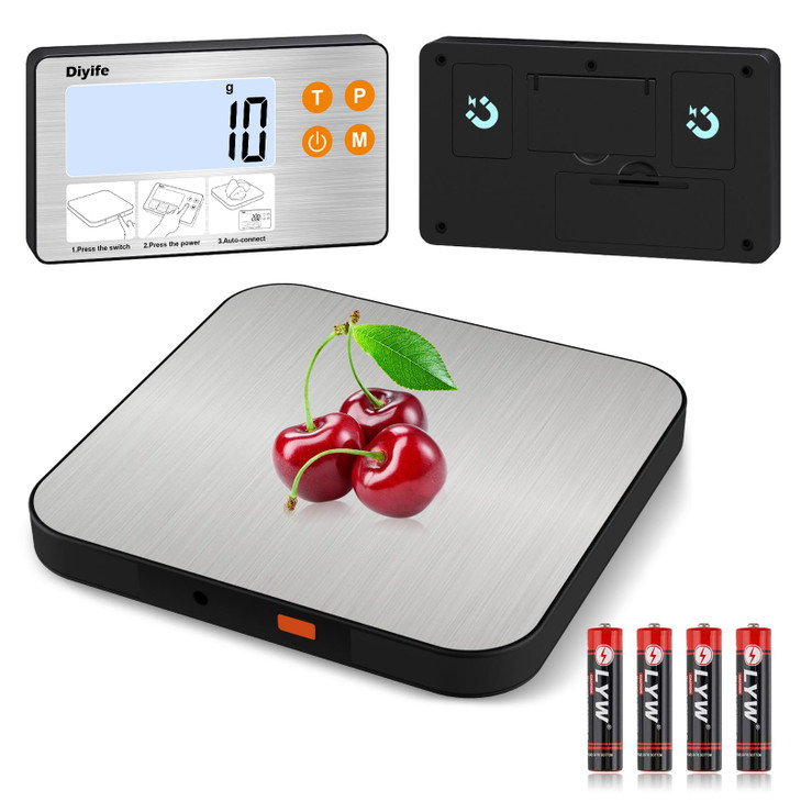 33lb Food Scale with Split Display, Diyife 1g/0.1oz Digital Kitchen Scales