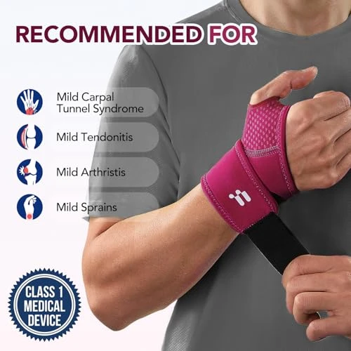 Carpal Tunnel Wrist Brace, Soft Thumb Opening for All-Day Wear & Support