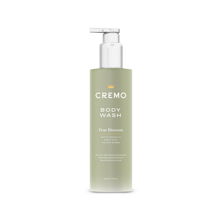 Cremo Pear Blossom Skin Moisturizing Body Wash for Women, Notes of Delicate Petals of Pear Blossoms, 16 Fl Oz