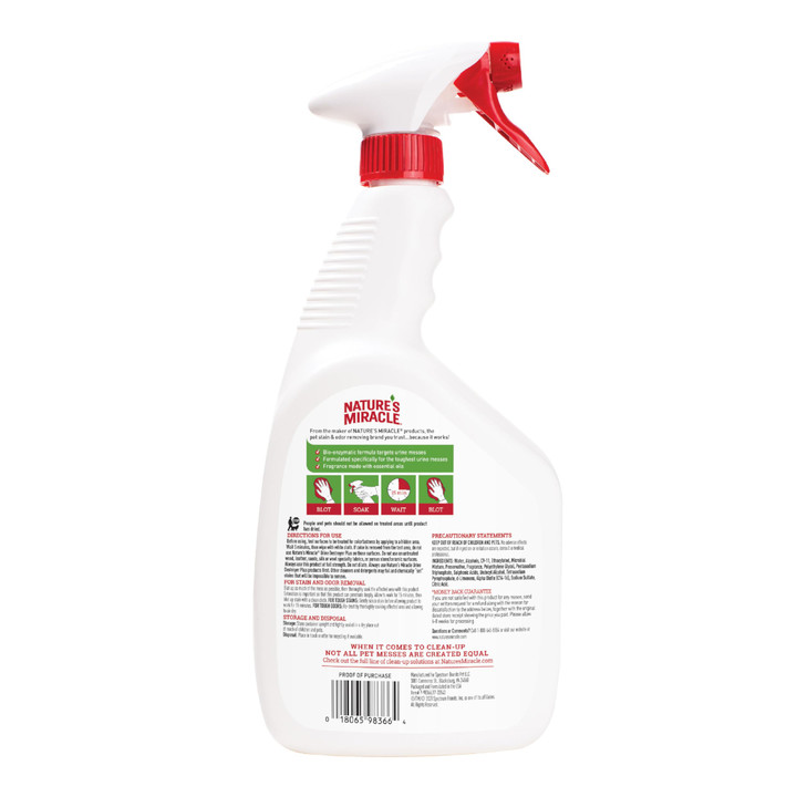 Nature's Miracle Dog Urine Destroyer Plus, Enzymatic Cleaner, 32 oz