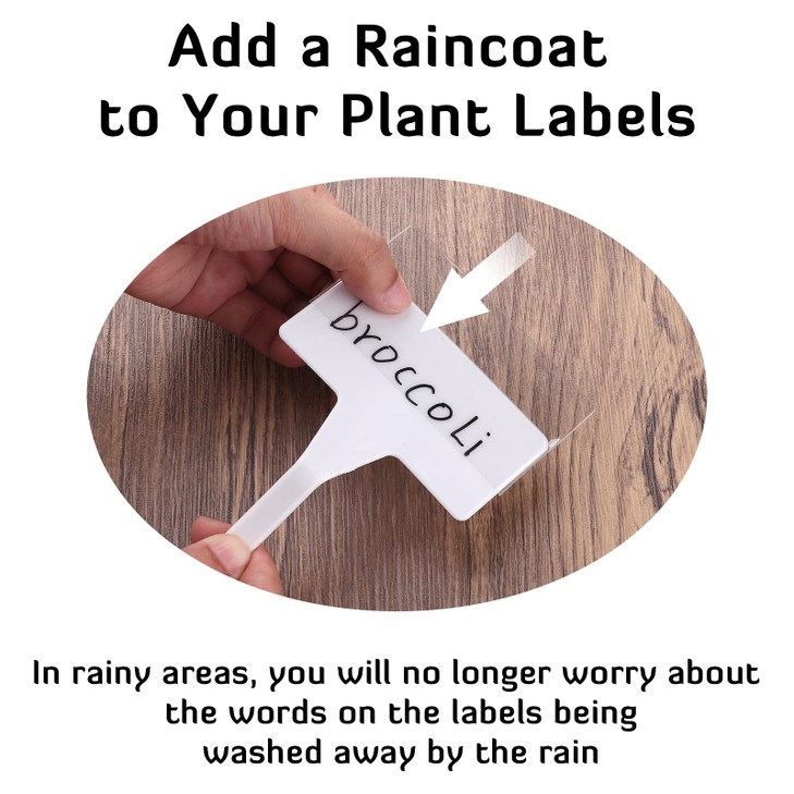 28 Pack Outdoor Plant Label, Large Waterproof Plastic Plant T-Type Tags, Durable Nursery Garden Markers, Perfect for