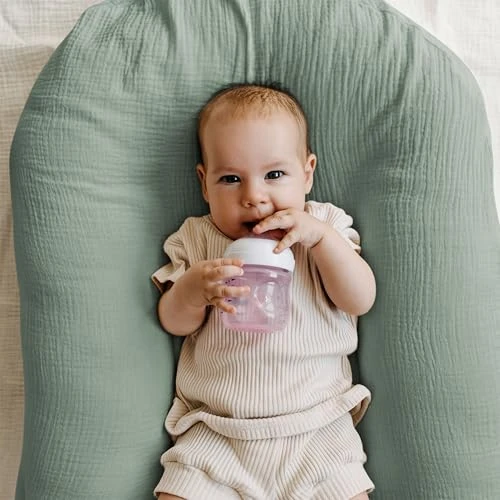 Muslin Bassinet Sheets 2 Pack, Universal Cotton Fitted Baby Mattress Sheet