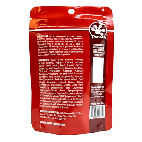 Pangea Fruit Mix with Insects Crested Gecko Complete Diet, 2 oz