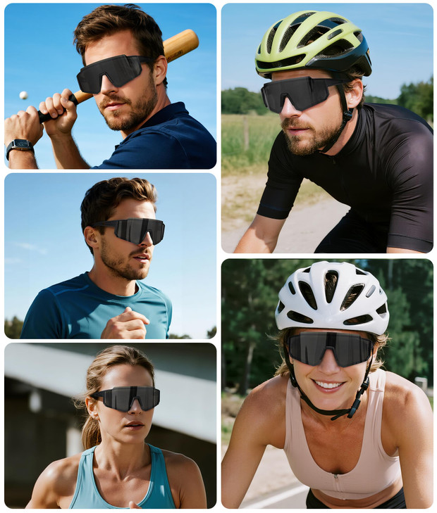 STORYCOAST Polarized Sports Sunglasses for Men Women,Bike Glasses Driving Fishing Cycling Mountain Bike Sunglasses