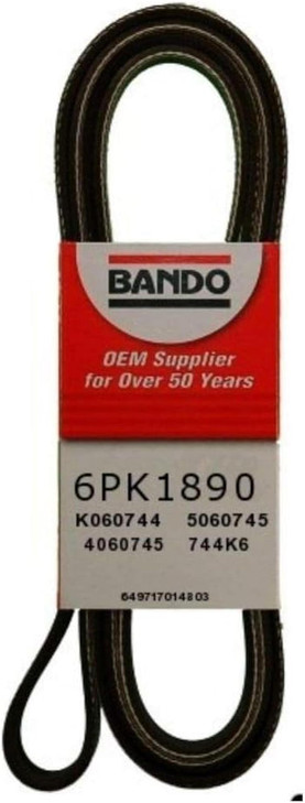 Bando USA 6PK1890 OEM Quality Serpentine Belt
