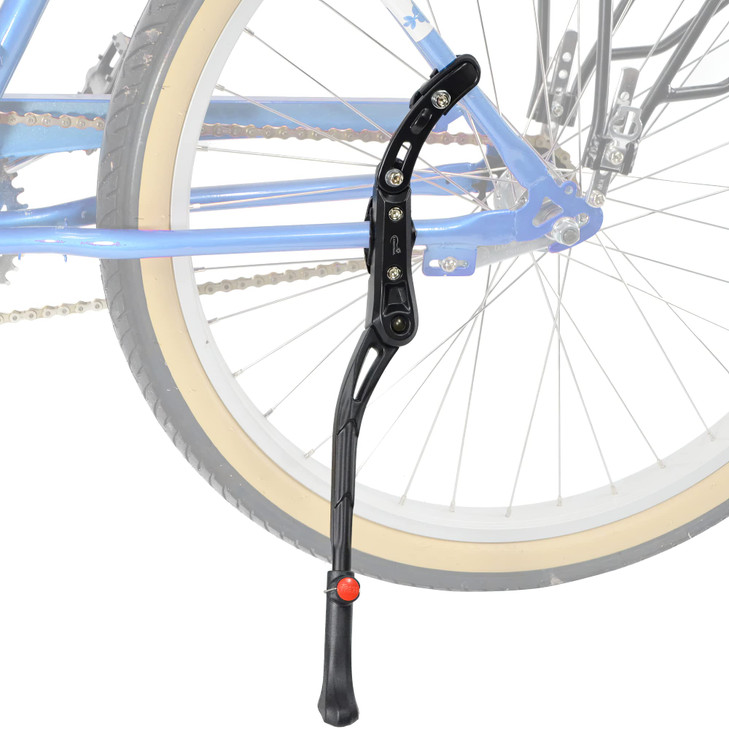 Lumintrail Center Mount Bike Kickstand - Fits 24-29 Inch Bicycles - Bike Kick Stands for Adult Mountain, Cruiser and