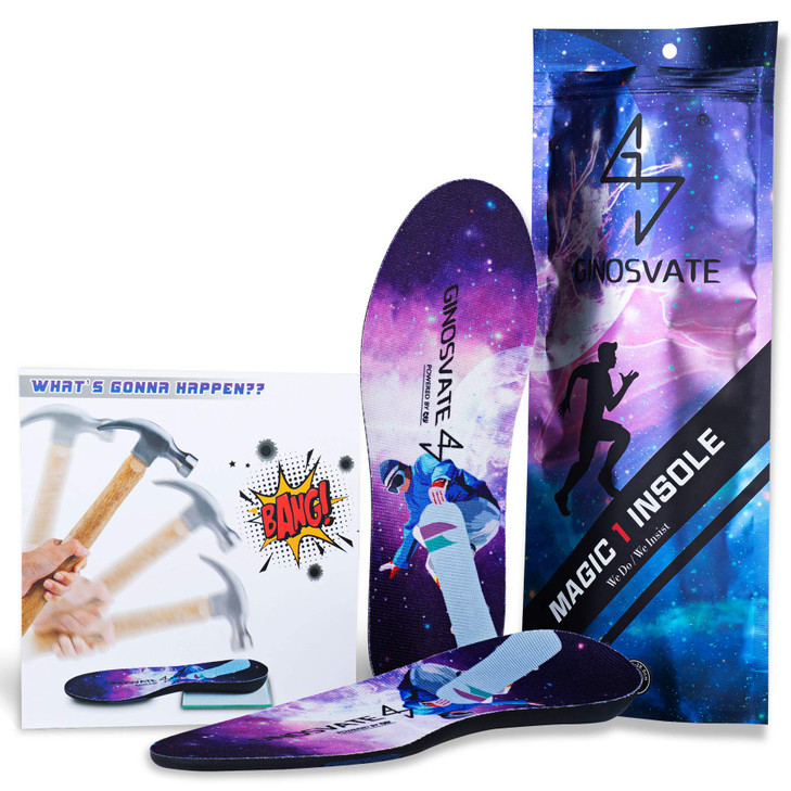 Absorbs 70% of Impact Energy Effectively,Boot Insoles for Men Work,Shock Absorbing Insoles for Women,Heavy Duty