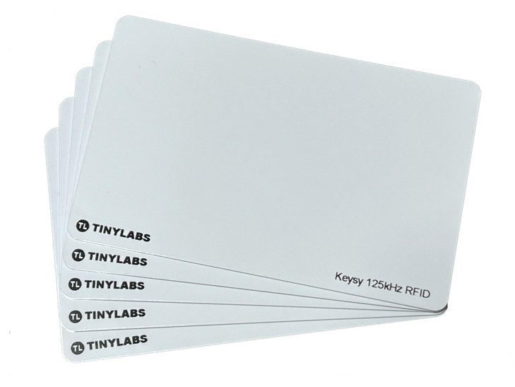 Keysy Rewritable RFID Key Cards (5-Pack, White)