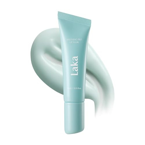 Laka Soothing Prep Lip Mask | Gentle Peel-Off Lip Mask for Dead Skin & Flakes | Cooling Korean Lip Care for Makeup