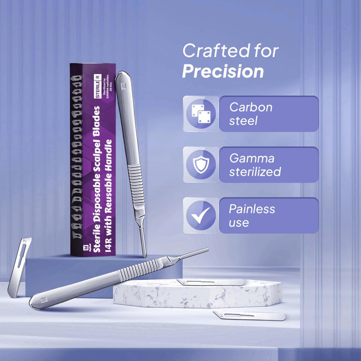 MyMed #14R Blades Dermaplaning Razors with Dermaplane Handle