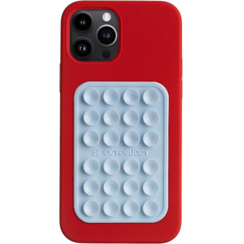 OCTOBUDDY Classic - Silicone Suction Phone Case Adhesive Mount, Transparent