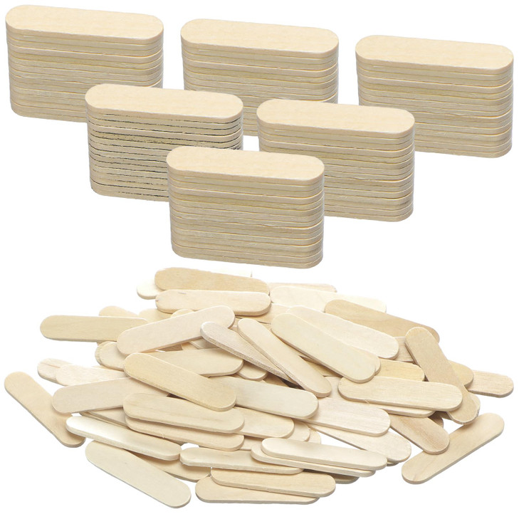 Tioncy 1000 Pcs Mini Sticks for Crafts 1.57 x 0.39 x 0.08 Inches Natural Ice Cream Wooden Small Sticks for Adults DIY