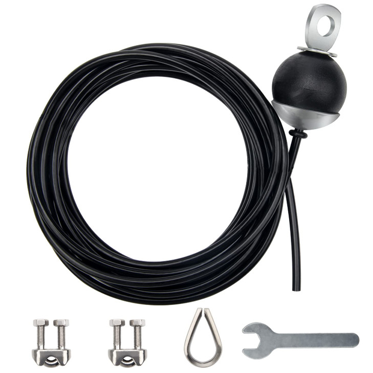 Anglekai Fitness Pulley Cable 196 Inch, Adjustable Home Gym Cable Pulley System Replacement Fitness Cable for Pulley