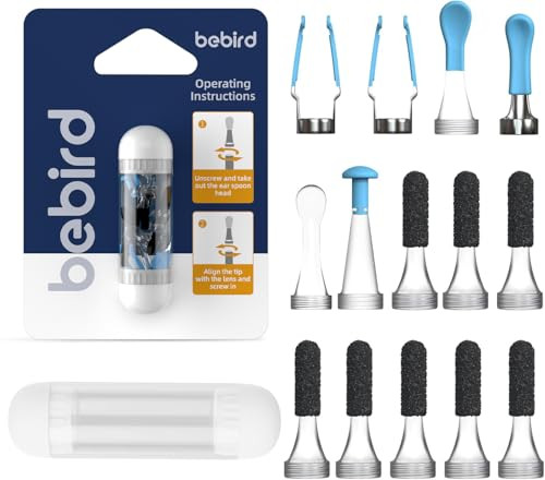 Bebird Original Ear Camera Replacement Tips, 14pcs Silicone Ear Spoon Accessories Only Compatible with Bebird Earsight