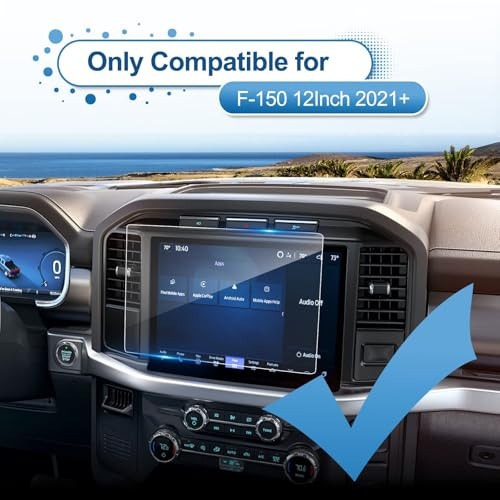 Coleya 2021-2026 F150 Screen Protector for Ford F-150 (STX/XLT/Lariat/Platinum/Limited/Tremor/Raptor/King Ranch) SYNC4