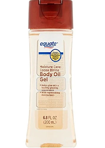 Equate Moisture Care Cocoa Divine Body Oil Gel, 6.8 fl oz (Pack of 2)