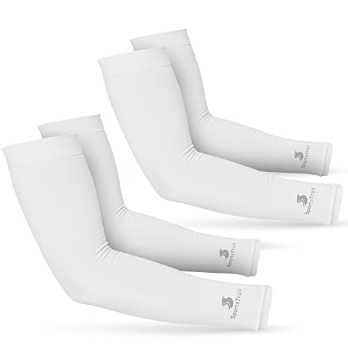SportsTrail Cooling Arm Sleeves for Men & Women  Breathable, Moisture-Wicking, Sun Protection for Sports, Basketball,