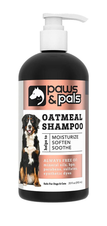 Natural Oatmeal Dog-Shampoo and Conditioner - 20oz Medicated Clinical Vet Formula Wash for All Pets Puppy & Cats -