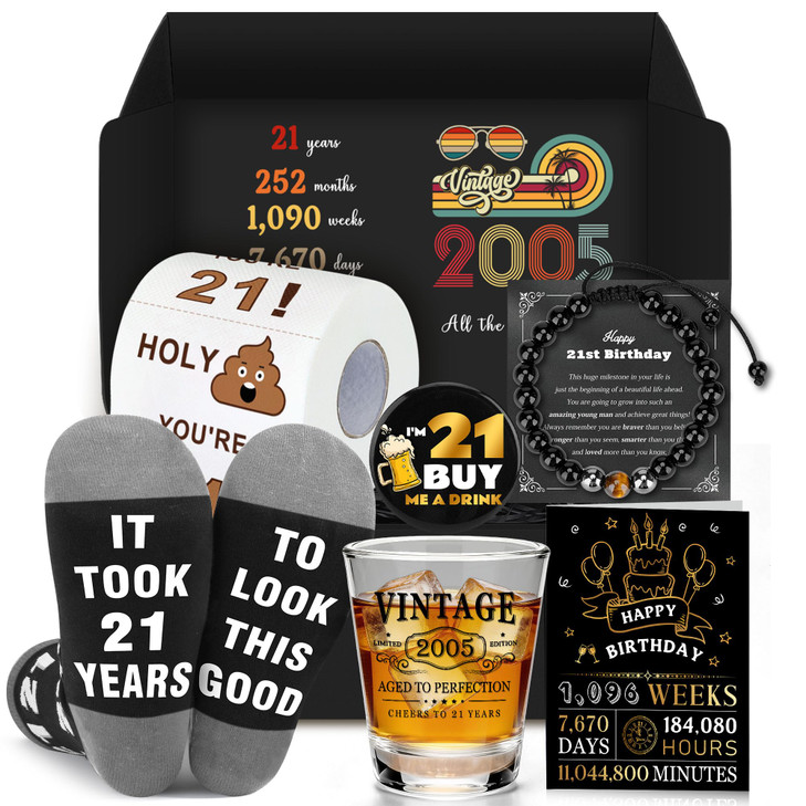 21st Birthday Gifts for Him Funny Gift Ideas for 21 Year Old Male Cool 21 Years Old Birthday Gifts for Him Happy 21st