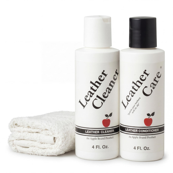 Apple Brand Leather Cleaner & Conditioner Kit, For Bags, Boots, Accessories