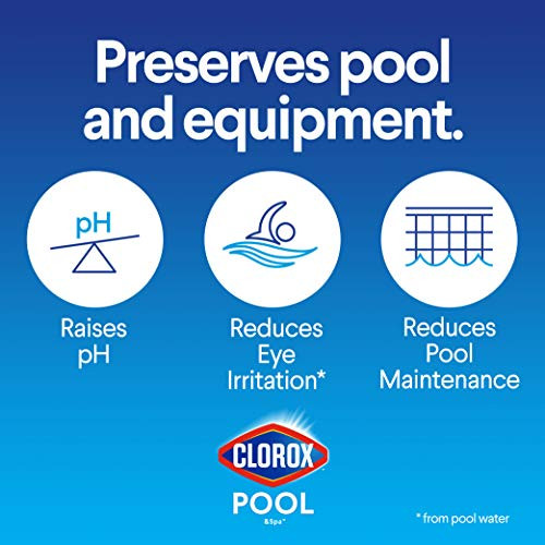 Clorox® Pool&Spa Swimming Pool pH Up, Raises pH, Protects Against Eye and Skin Irritation, 4LB (Pack of 1)